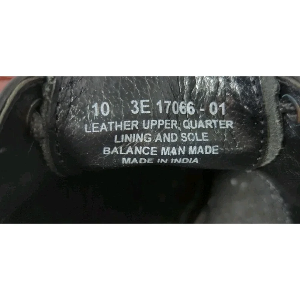 Florsheim Lexington 1706601 Mens Leather 10 3E‎ Black Wingtip Oxford Dress Shoes